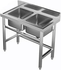S. S. Steel Two Sink Unit